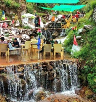 Anywhere is good for a steaming cup of Chai- but this is beyond just good- Chai over water- literall - Pakistan